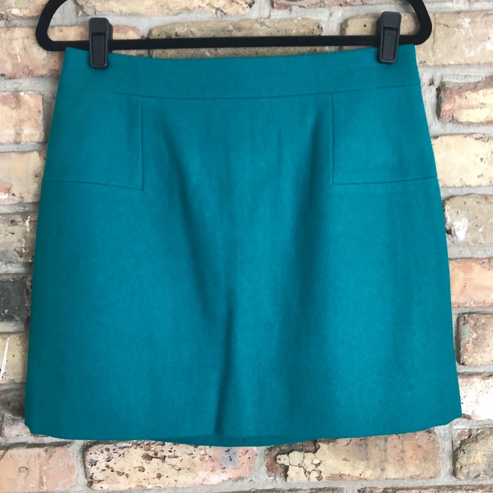 J. Crew Felted Wool Mini Skirt